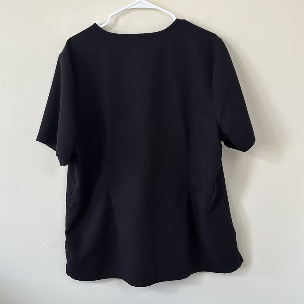FIGS Casma Three-Pocket Scrub Top Black Size XXL - Picture 7 of 9